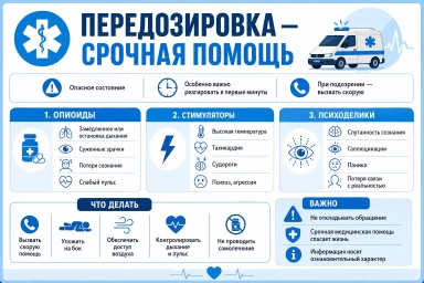 Помощь при передозировке в Тавде