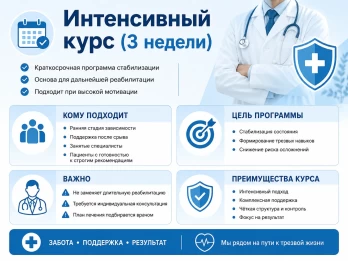 Реабилитация за 21 день в Тавде