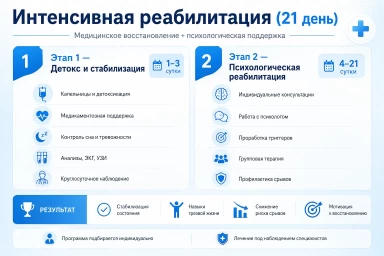 Реабилитация за 21 день в Тавде